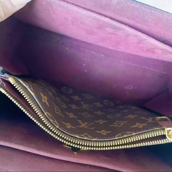 ✖️SOLD✖️ Louis Vuitton Tote Monogram Suede Shoulder Flower Bag - Picture 12 of 16